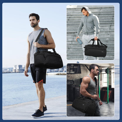Sporttasche 35L für Damen und Herren mit Schuh- und