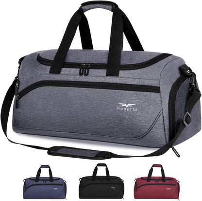 Sporttasche 35L mit Schuh- und Nassfach, wasserdicht - Grau