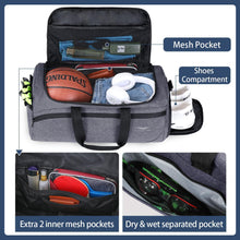 35L Sporttasche & Reisetasche mit Schuhfach Nassfach