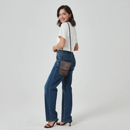 Damen Umhängetasche PU Leder mit