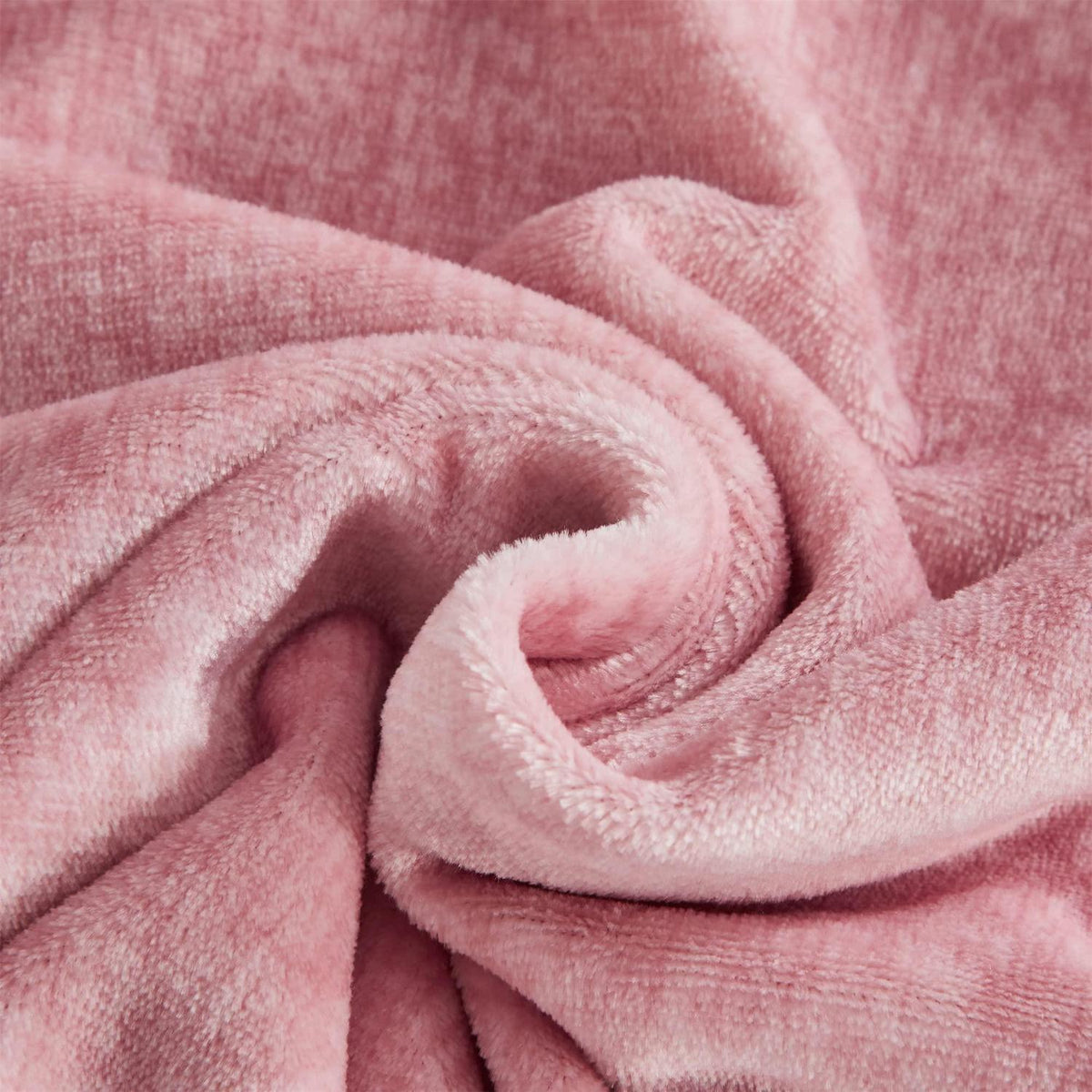 Damier Winter Plüsch Bettwäsche Set Rosa 200x220cm