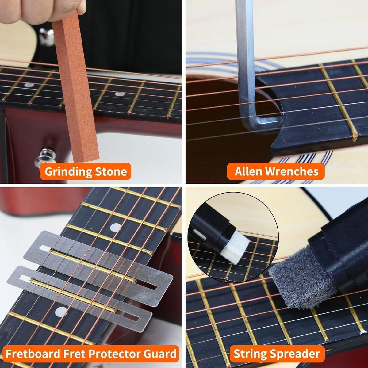 72-teiliges Gitarren-Werkzeugset für Wartung & Reparatur