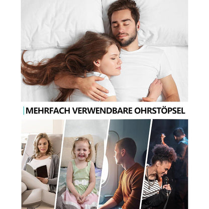 Schlaf-Ohrstöpsel Silikon - Geräuschreduzierung S/L