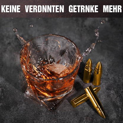 Whisky Steine Edelstahl Eiswürfel Geschenk für Männer