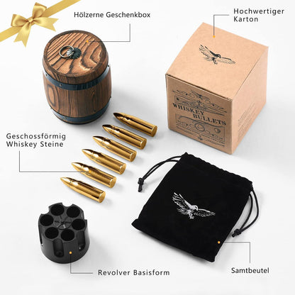 Whisky Steine Edelstahl Eiswürfel Geschenk für Männer
