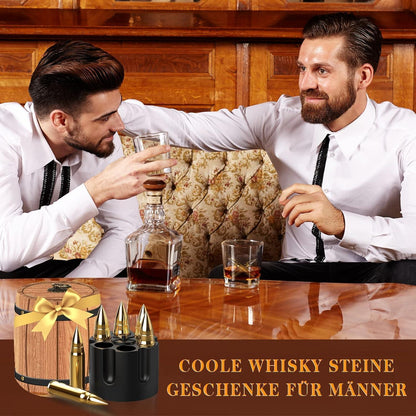 Whisky Steine Edelstahl Eiswürfel Geschenk für Männer