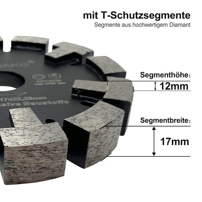 Diamant Frässcheibe 130mm für Fußbodenheizung & Estrich