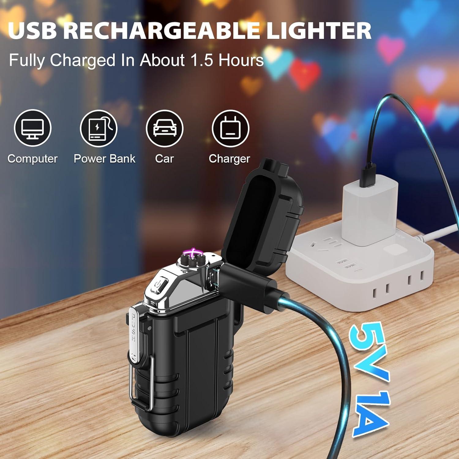 Coquimbo Elektrisch USB Feuerzeug Winddicht Outdoor Sturmfeuerzeug
