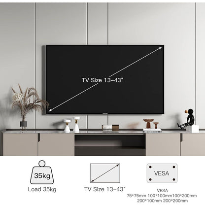 TV Wandhalterung schwenkbar neigbar 37-75 Zoll 60kg VESA
