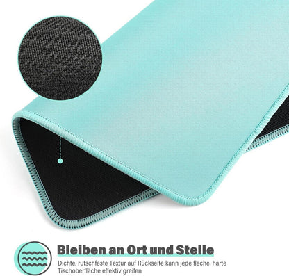 Mauspad 275x215mm Vernähte Kanten Rutschfeste Unterseite Wasserdicht Grün