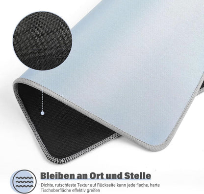KTRIO Mauspads 275×215mm Blau [30% Größer] Vernähte Kanten wasserdicht