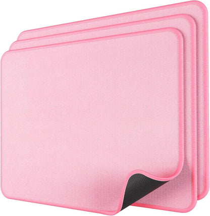 30% Größeres Rosa Mauspad mit Vernähten Kanten und rutschfester