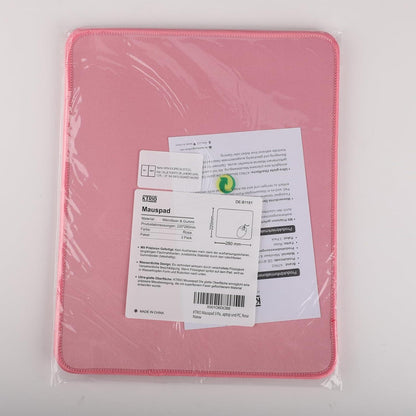 KTRIO Mauspad Rosa 3er Pack XXL 275×215mm mit Vernähten Kanten 30% Größer Wasserdicht Rutschfest Waschbar Strapazierfähig