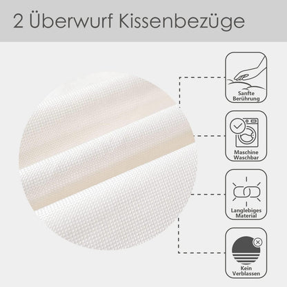 Gepard Kissenbezüge 40x40 - 2er Set | Exotisch & Dekorativ