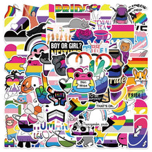 100 Gay Pride Aufkleber Set – Regenbogen Sticker für Laptop & Co.