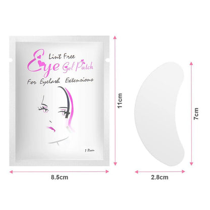 Wimpernverlängerung Pads 50 Paar mit Wimpernbürste, Eyelash Extensions