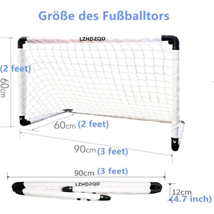 Klappbares Fußballtor für Kinder 90x60cm, tragbar & faltbar