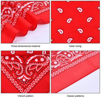 Bandana Paisley Rot für Damen und Herren, vielseitig einsetzbar