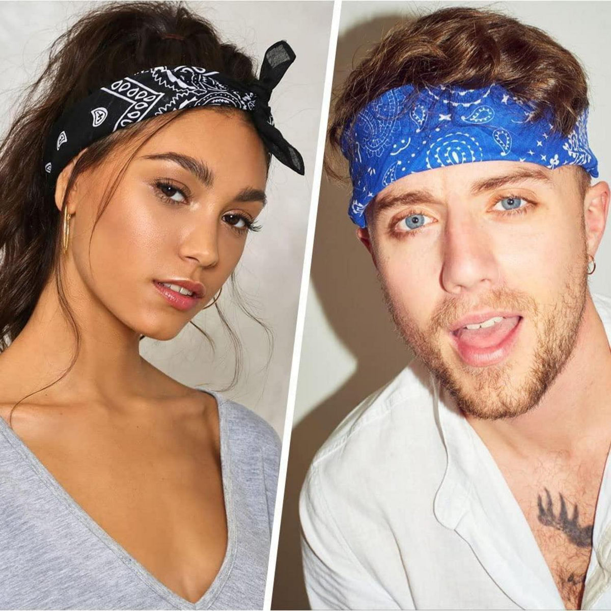 Bandana Paisley Rot für Damen und Herren, vielseitig einsetzbar