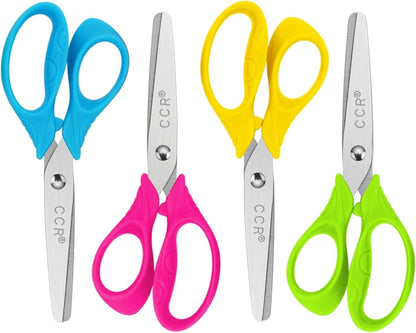 Linkshänder Kinder Sicherheitsschere 4er Set Edelstahl 13 cm