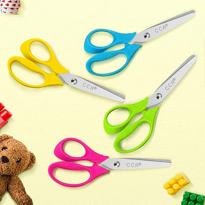 Linkshänder Kinder Sicherheitsschere 4er Set Edelstahl 13 cm