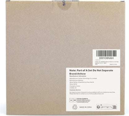 3D Bilderrahmen Set 23x23 cm Weiß Beige Passepartout - 2er Pack