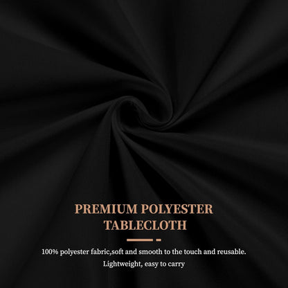 6er Pack Schwarze Polyester Tischdecke 60x102 Zoll