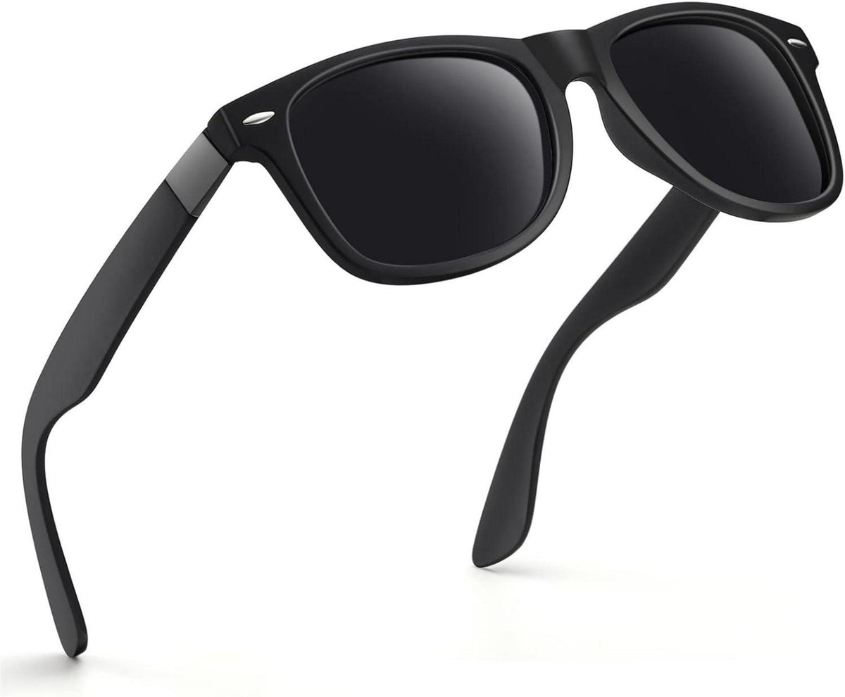 Polarisierte UV400 Sonnenbrille Retro Vintage Stil rechteckig
