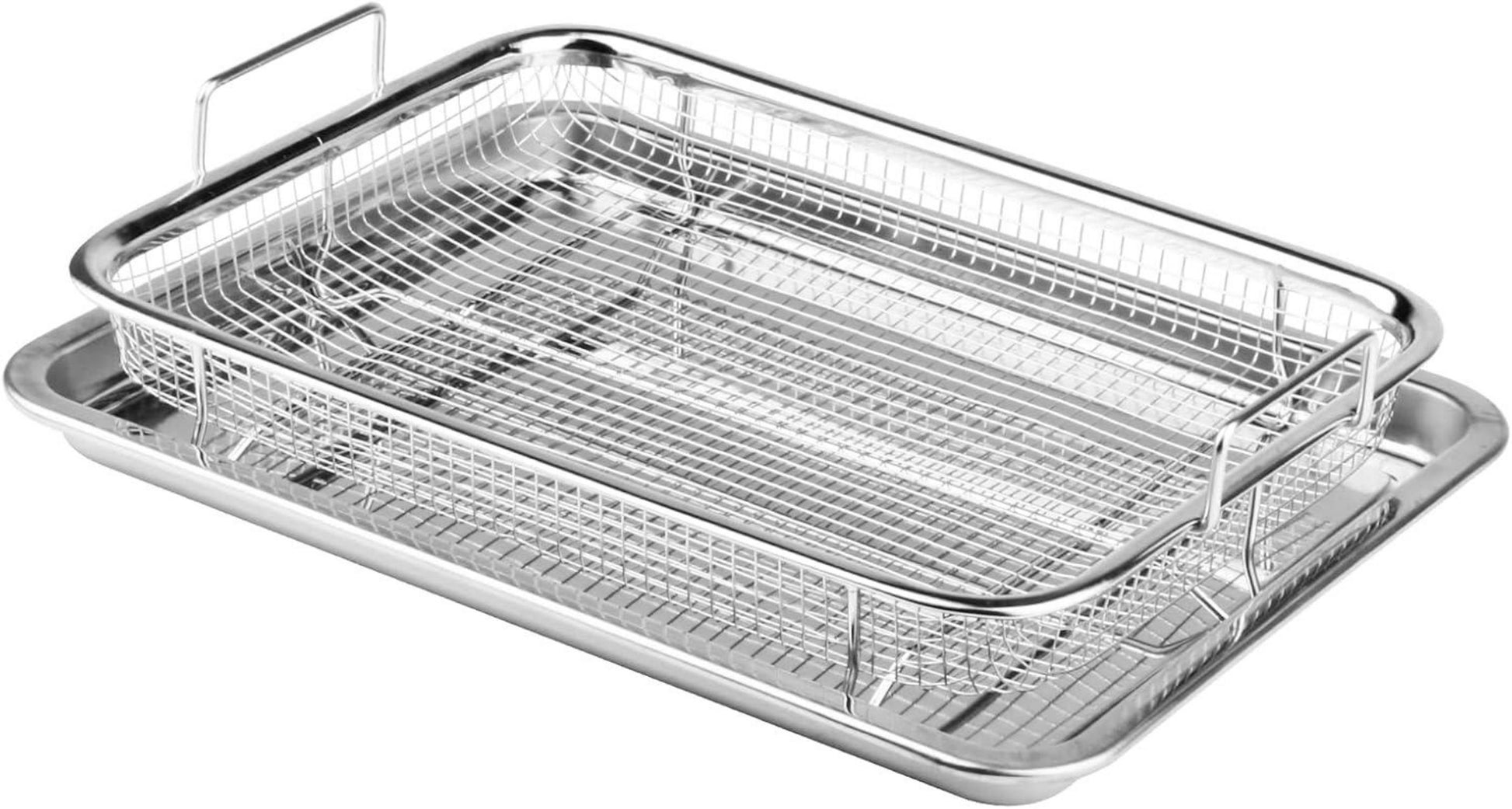 Grillkorb-Set Edelstahl Backform 32.5x24.5x5.2cm