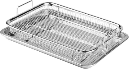 Grillkorb-Set Edelstahl Backform 32.5x24.5x5.2cm