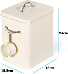 Metall Aufbewahrungsbox 6.5L für Waschmittel Hundefutter