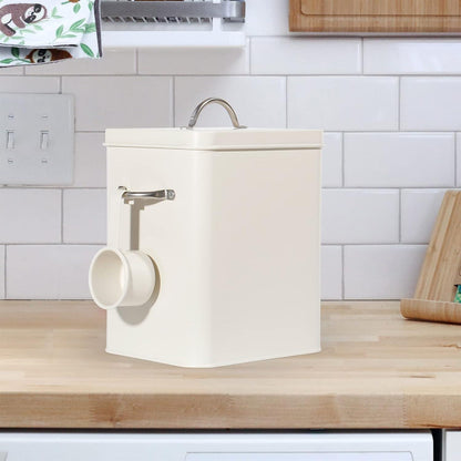 Aufbewahrungsbox für Waschmittel und Tiernahrung 6.5L Metall Box