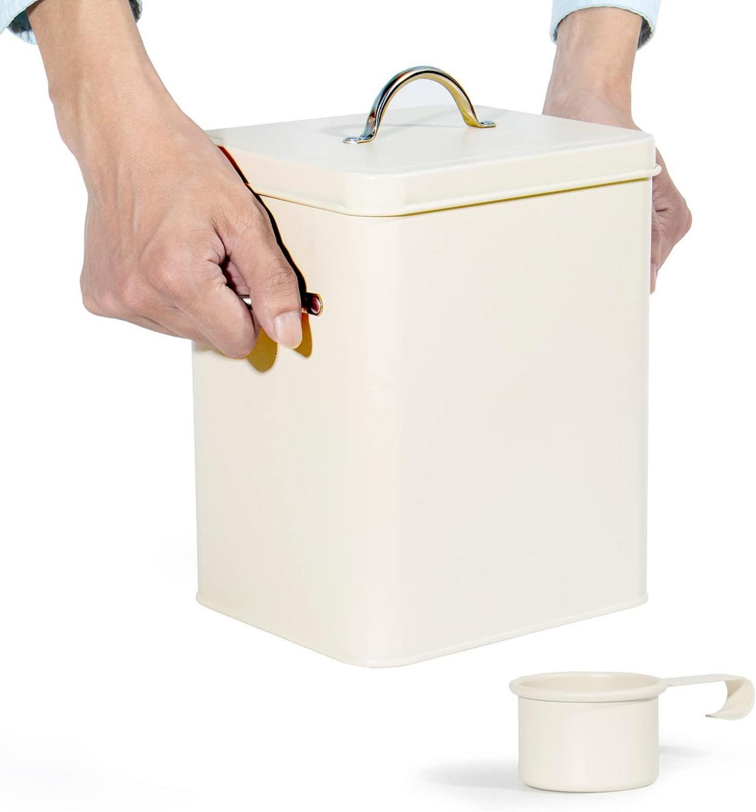 Aufbewahrungsbox 6.5L Metall für Waschmittel Hundefutter Katzenfutter