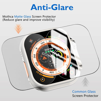 2x Mothca Panzer Schutz Glas Matt Folie Apple Watch Ultra 49 MM