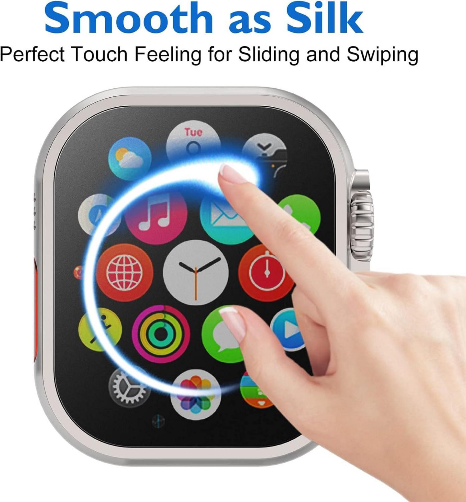Schutzglas matt für Apple Watch Ultra 49 MM (2 Stück), 9H Displayfolie