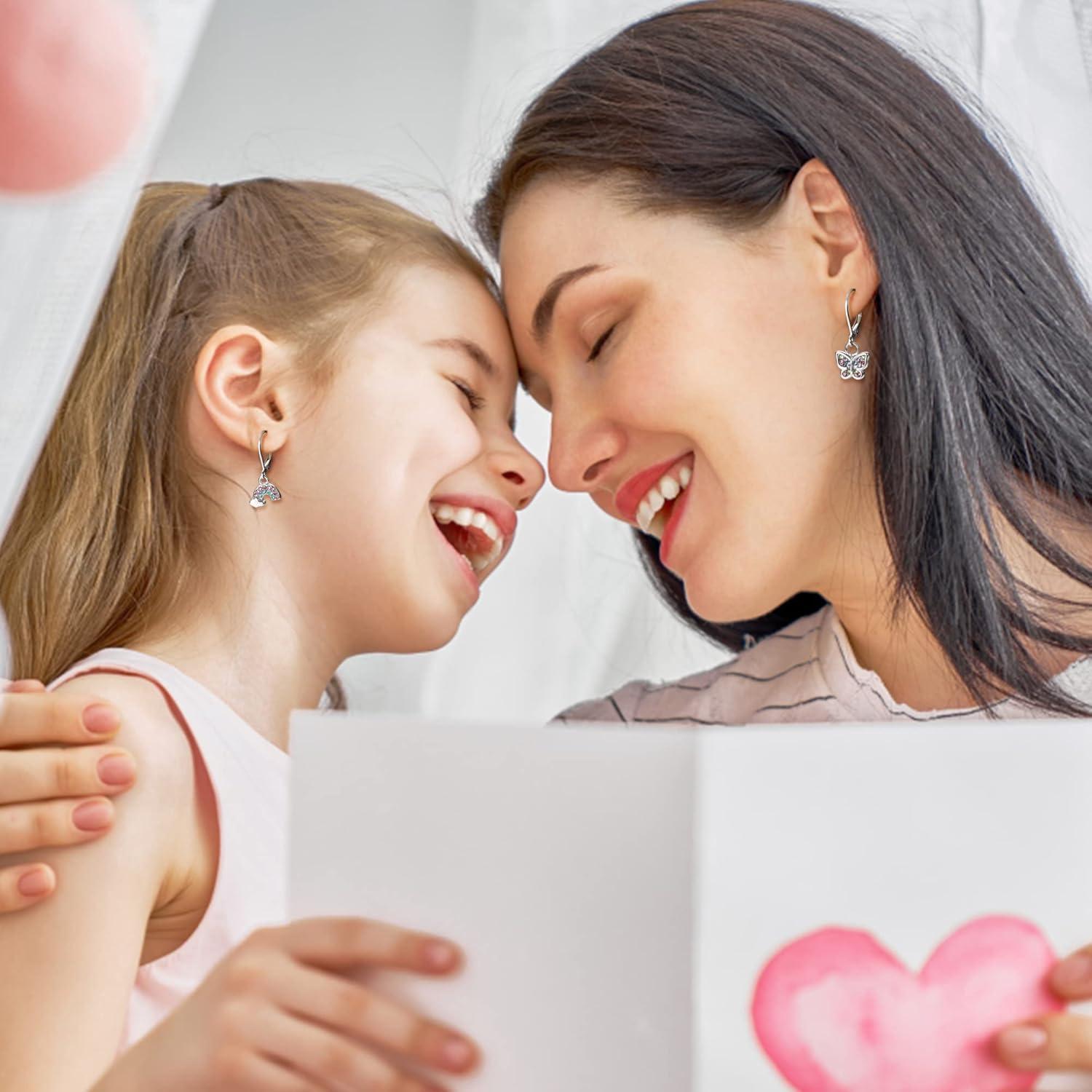 4er Set Zirkonia Ohrringe Mädchen Kinder Damen hypoallergen