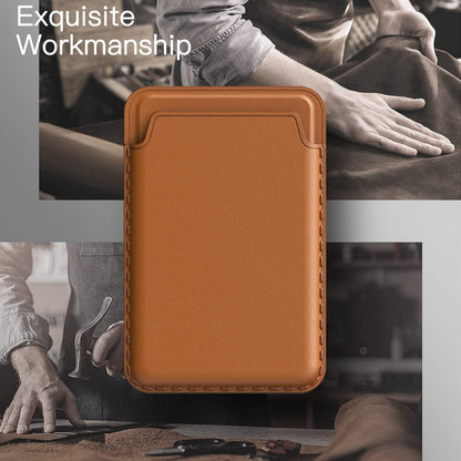 Magnetische Wallet für iPhone 16/15/14/13/12 Serie, PU Kartenhalter
