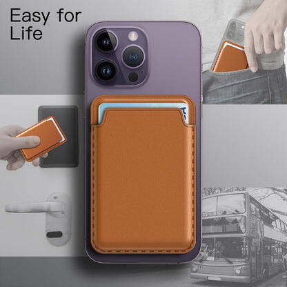 Magnetische Wallet für iPhone MagSafe Serie, PU Kartenhalter