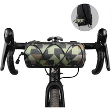 Fahrrad Lenkertasche mit Schultergurt, 2.4L, Camouflage Grün