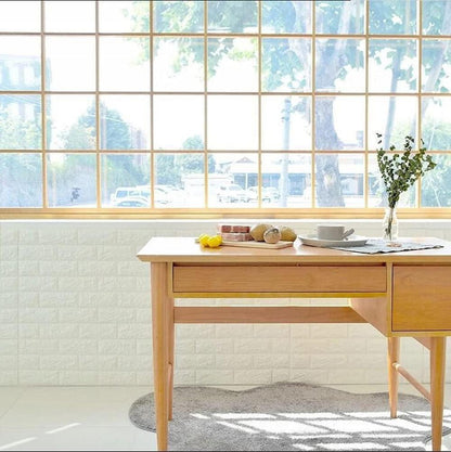 3D Wandpaneele Selbstklebend 70cm x 10m Weiß - Tapete