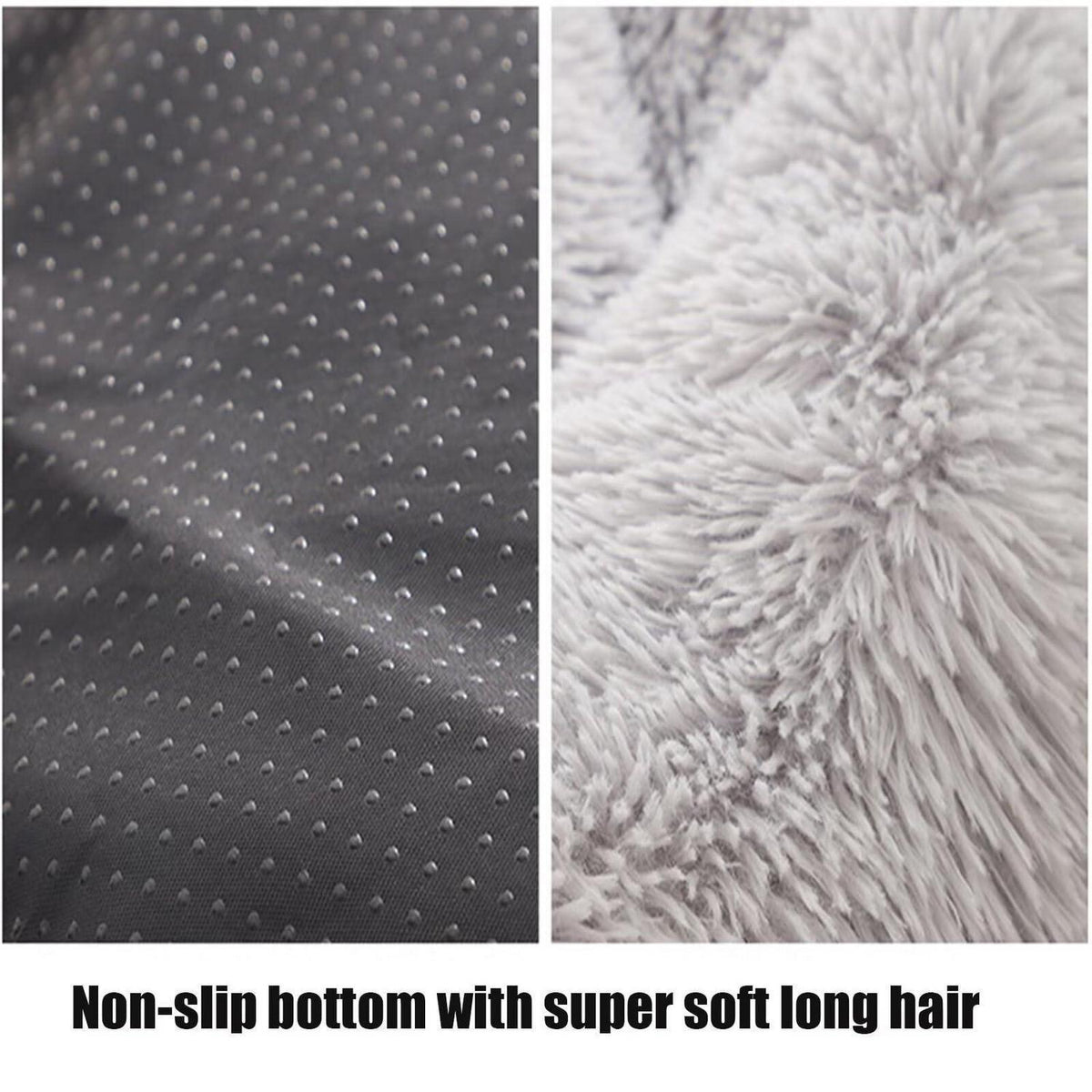 Rundes Hundebett Plüsch Donut – Grün, 120cm
