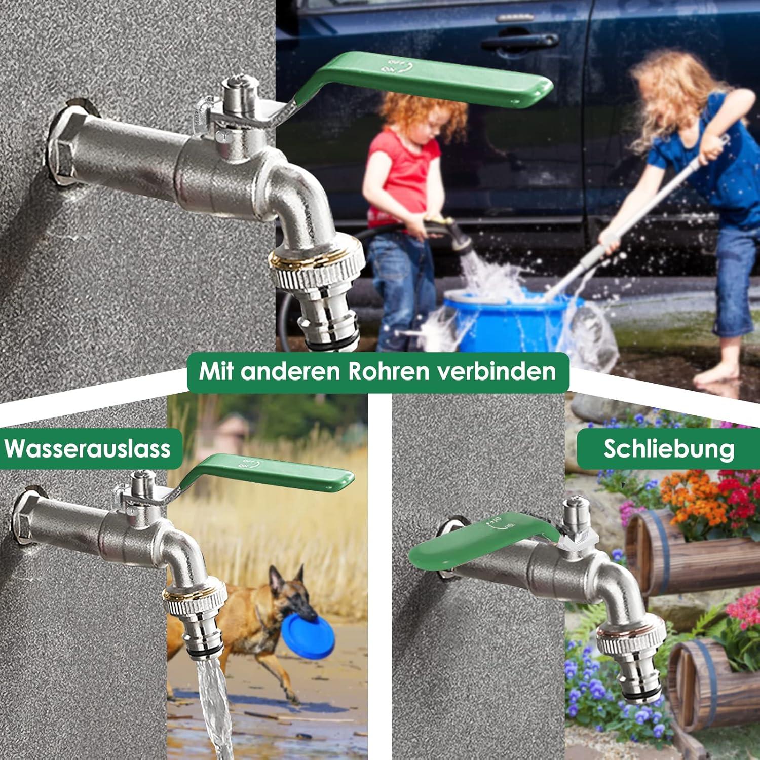 Wasserhahn Garten Messing 3/4 Zoll Rost- und