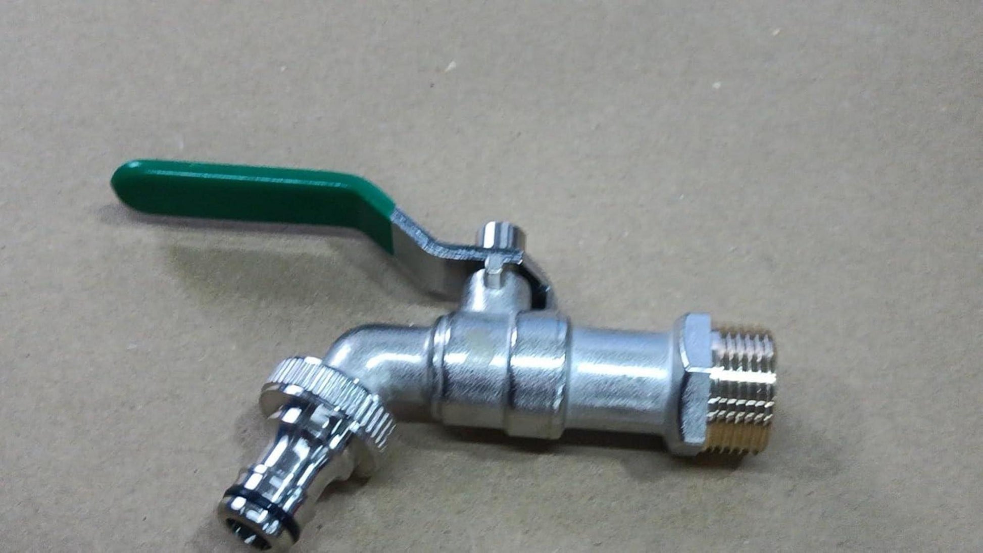 SPGOOD Garten Wasserhahn Premium Messing 3/4 Zoll Rost- Frostsicher Grün