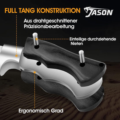 Outdoor Survival Messer D2 Klinge Full Tang Fahrtenmesser
