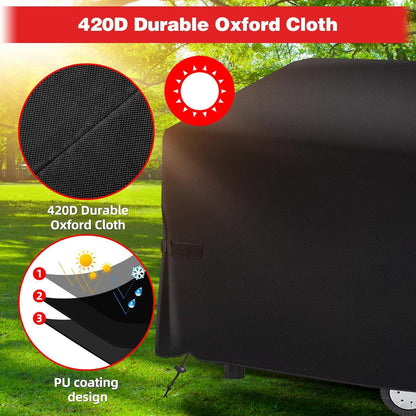 Grillabdeckung 420D Oxford-Stoff Gasgrill Wasserdicht Staubdicht Schutzhülle 170 x 61 x 117 cm