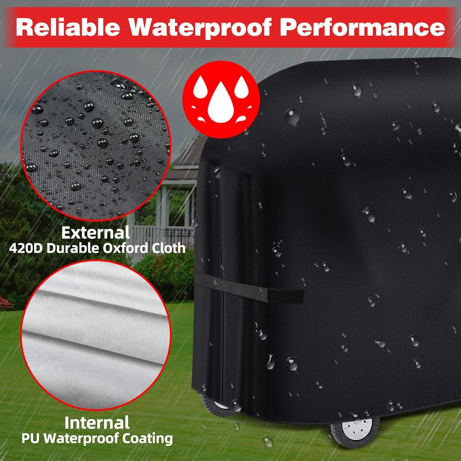 Grillabdeckung Wasserdicht 420D Oxford Gasgrill Cover 105x49x102cm