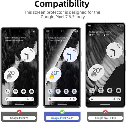 Panzer Schutz Glas Google Pixel 7 9H Displayschutz 0.33mm Ultra-klar