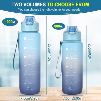 Sport Trinkflasche 1L BPA freie Wasserflasche mit Verschluss