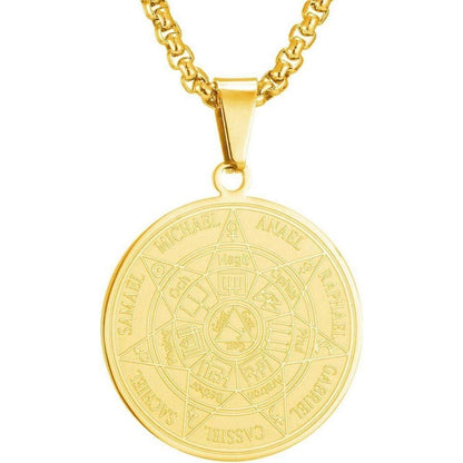Halskette Herren 7 Erzengel Siegel Medaille Talisman