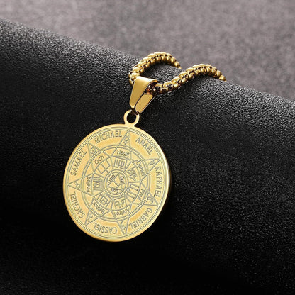 Halskette Herren 7 Erzengel Siegel Medaille Talisman